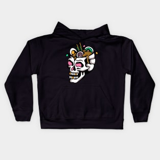 Skull ramen Kids Hoodie